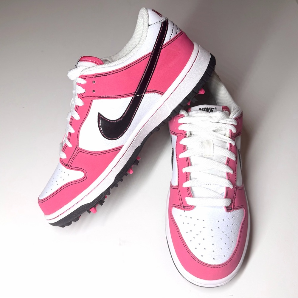 Nike Dunk NG Women’s Golf Shoes White Spark Pink 483907-101 Size- 7.5 - Picture 4 of 9